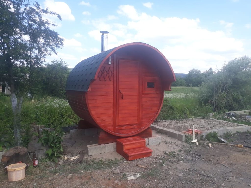 Баня-бочка 2м